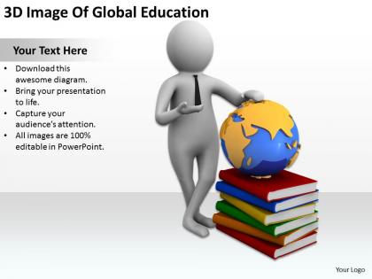 3d image of global education ppt graphics icons powerpoint