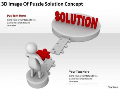 3d image of puzzle solution concept ppt graphics icons powerpoint