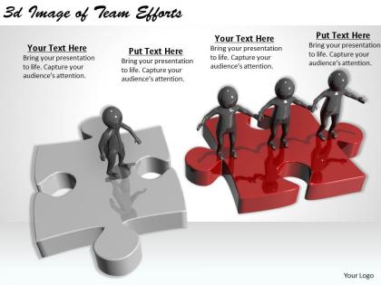3d image of team efforts ppt graphics icons powerpoint