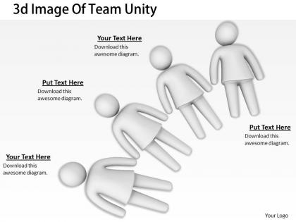 3d image of team unity ppt graphics icons powerpoint