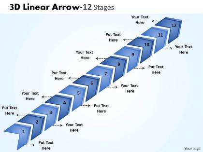 3d linear arrow 12 stages 1