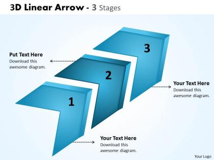 3d linear arrow 3 stages 7