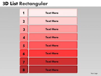 3d list rectangular 8 stages 7