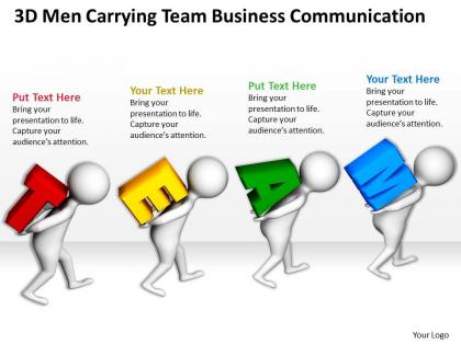 3d men carrying team business communication ppt graphics icons powerpoint