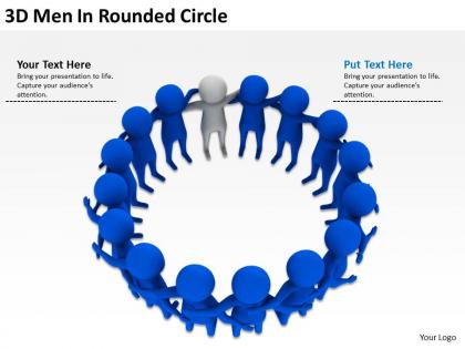 3d men in rounded circle ppt graphics icons powerpoint