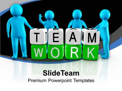 3d men working as team teamwork powerpoint templates ppt themes and graphics 0213
