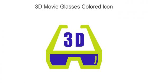 3D Movie Glasses Colored Icon In Powerpoint Pptx Png And Editable Eps Format