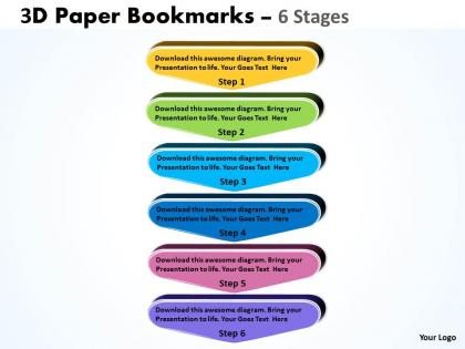 3d paper bookmarks 6 stages 13
