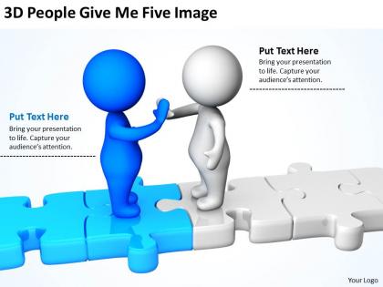 3d people give me five image ppt graphics icons powerpoint