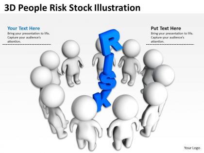 3d people risk stock illustration ppt graphics icons