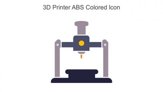 3D Printer ABS Colored Icon In Powerpoint Pptx Png And Editable Eps Format