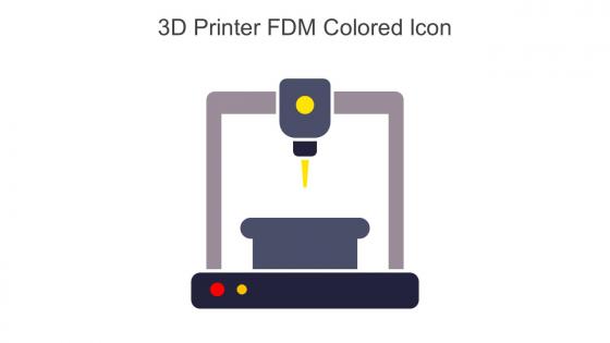 3D Printer FDM Colored Icon In Powerpoint Pptx Png And Editable Eps Format