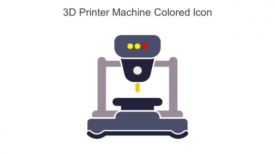 3D Printer Machine Colored Icon In Powerpoint Pptx Png And Editable Eps Format