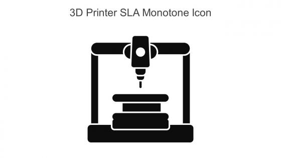 3D Printer SLA Monotone Icon In Powerpoint Pptx Png And Editable Eps Format