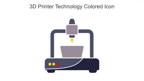 3D Printer Technology Colored Icon In Powerpoint Pptx Png And Editable Eps Format