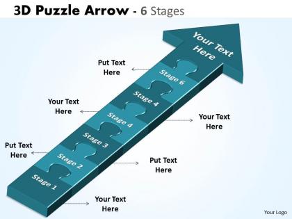 3d puzzle arrow 6 stages