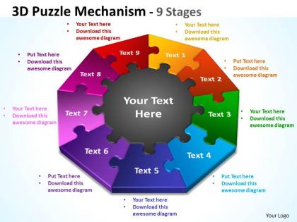 3d puzzle diagram mechanism 9 stages 1