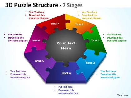 3d puzzle diagram structure 7 stages 3