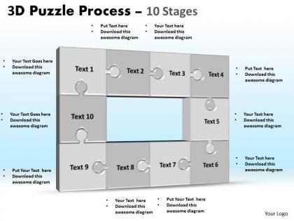 3d puzzle process stages 10