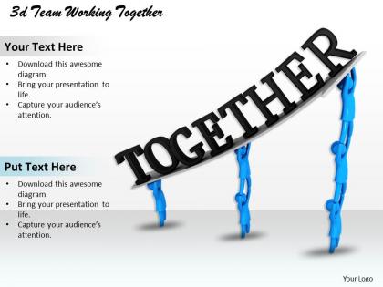 3d team working together ppt graphics icons powerpoint