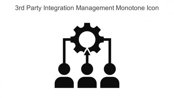 3rd Party Integration Management Monotone Icon In Powerpoint Pptx Png And Editable Eps Format