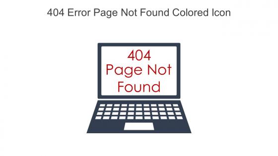 404 Error Page Not Found Colored Icon In Powerpoint Pptx Png And Editable Eps Format
