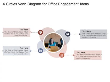 4 circles venn diagram for office engagement ideas infographic template