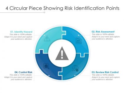 4 circular piece showing risk identification points