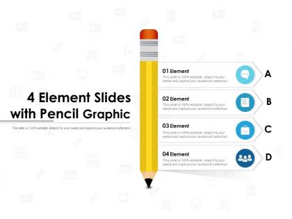 4 element slides with pencil graphic
