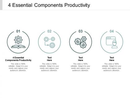 4 essential components productivity ppt powerpoint presentation summary microsoft cpb