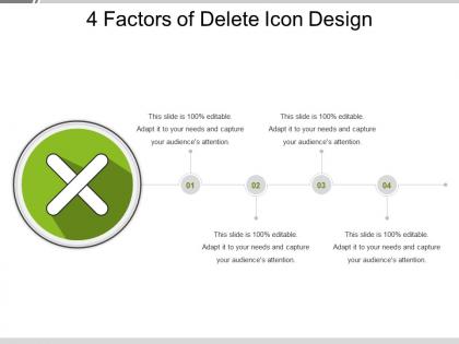4 factors of delete icon designs