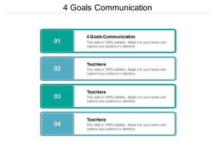 4 goals communication ppt powerpoint presentation inspiration templates cpb