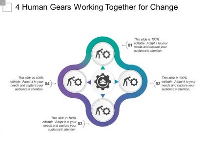 4 human gears working together for change