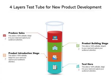 4 layers test tube for new product development