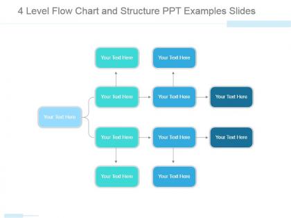 4 level flow chart and structure ppt examples slides