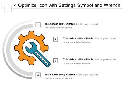 4 optimize icon with settings symbol and wrench