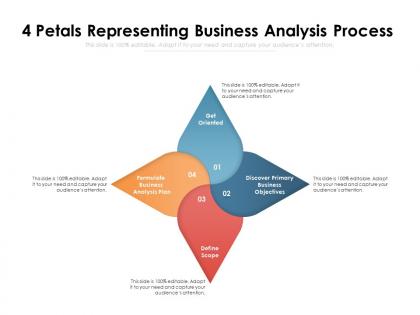 4 petals representing business analysis process