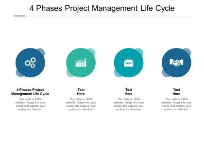 4 phases project management life cycle ppt powerpoint presentation summary aids cpb