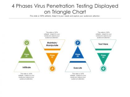 4 phases virus penetration testing displayed on triangle chart