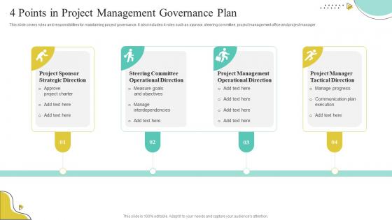 4 Points In Project Management Governance Plan