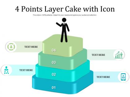4 points layer cake with icon