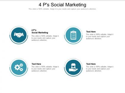 4 ps social marketing ppt powerpoint presentation ideas background images cpb