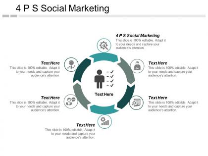 4 ps social marketing ppt powerpoint presentation infographics objects cpb