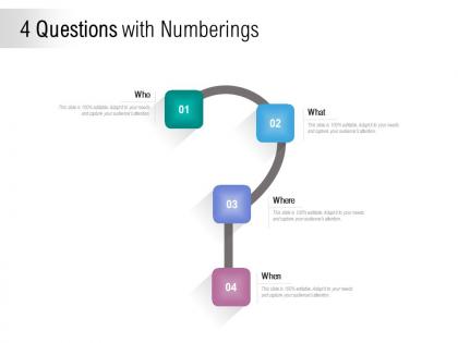 4 questions with numberings