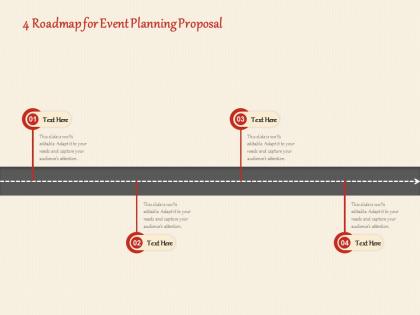 4 roadmap for event planning proposal ppt powerpoint presentation summary