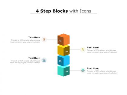 4 step blocks with icons