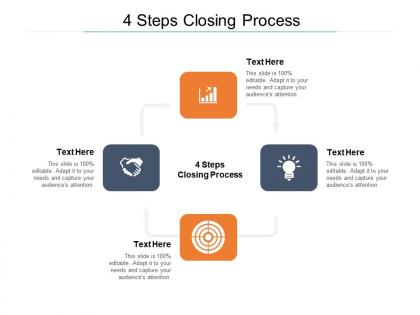 4 steps closing process ppt powerpoint presentation outline rules cpb