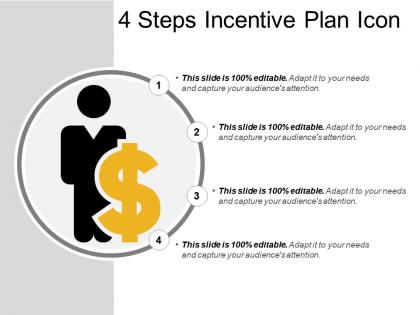 4 steps incentive plan icon