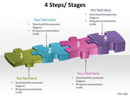 4 steps process stages powerpoint slides and ppt templates