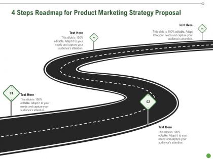 4 steps roadmap for product marketing strategy proposal ppt powerpoint slides rules